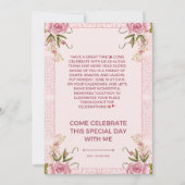 Invitation fête anniversaire (Dos)