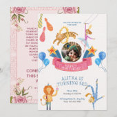 Invitation fête anniversaire (Devant / Derrière)