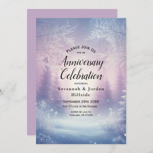 Invitation Fête Anniversaire (Devant / Derrière)