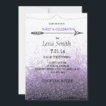 Invitation Fête Anniversaire 16 ans / Cocktail Fêt<br><div class="desc">Invitation de fête personnalisée violette pailletée moderne et chic pour anniversaire 16 ans, enterrement de vie de jeune fille, son anniversaire, cocktail, douche de mariée... .tous les éléments de design pour cette carte d'invitation sont personnalisables. Personnalisez-la ou cliquez sur le bouton "Personnaliser" pour accéder à l'outil de conception où vous...</div>