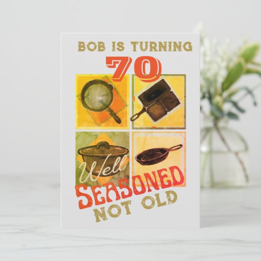 Invitation Fête Anniversaire Bien Sensée Non Ancienne (Debout devant)