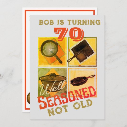 Invitation Fête Anniversaire Bien Sensée Non Ancienne (Devant / Derrière)