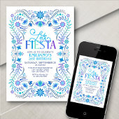 Invitation Fête Anniversaire Bleu