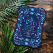 Invitation Fête Anniversaire Bleu