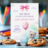 Invitation Fête Anniversaire de enfant à thème d'ours