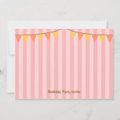 Invitation Fête Anniversaire de enfant - Clown de cirque et l (Dos)