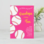 Invitation Fête Anniversaire de enfant De Baseball Sports Fil (Debout devant)