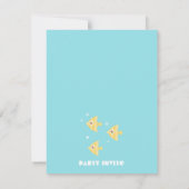 Invitation Fête Anniversaire de enfant de l'aquarium aquatiqu (Dos)