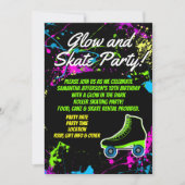 Invitation Fête Anniversaire de enfant de patinage à rouleaux (Devant)