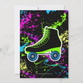 Invitation Fête Anniversaire de enfant de patinage à rouleaux (Dos)