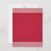 Invitation Fête Anniversaire de enfant de pizza colorée (Dos)