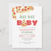 Invitation Fête Anniversaire de enfant de Pizza Slice Slice M (Devant)