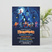 Invitation Fête Anniversaire de enfant du costume d'Halloween (Debout devant)