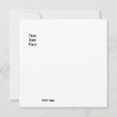 Invitation Fête Anniversaire Filles Garçon (Dos)