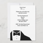 Invitation Fête Anniversaire Mans Beer Scotch Tuxedo (Dos)