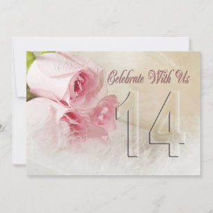 Invitation fête anniversaire pour 14 ans