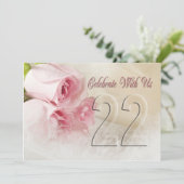 Invitation fête anniversaire pour 22 ans (Debout devant)