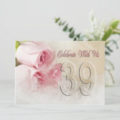 Invitation fête anniversaire pour 39 ans (Debout devant)