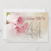 Invitation fête anniversaire pour 41 ans (Devant)