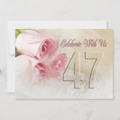Invitation fête anniversaire pour 47 ans (Devant)