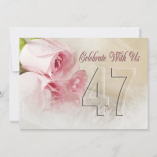 Invitation fête anniversaire pour 47 ans