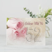 Invitation fête anniversaire pour 52 ans (Debout devant)