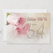 Invitation fête anniversaire pour 54 ans (Devant)