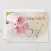 Invitation fête anniversaire pour 57 ans (Devant)
