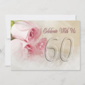 Invitation fête anniversaire pour 60 ans (Devant)