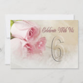 Invitation fête anniversaire pour 6 ans (Devant)