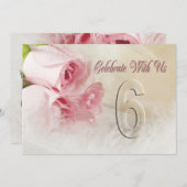 Invitation fête anniversaire pour 6 ans (Devant / Derrière)