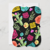 Invitation Fête Anniversaire soirée mexicaine thème Invitatio (Dos)