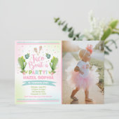 Invitation Fête Anniversaire Taco Bout Une Fête (Debout devant)