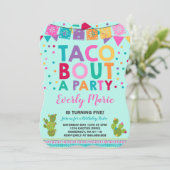 Invitation Fête Anniversaire Taco Bout Une Fête (Debout devant)