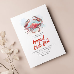 Invitation Fête annuelle de fruits de mer d'été Bouillabaisse