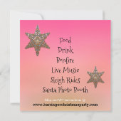 Invitation Fête annuelle de Noël Kitty (Dos)