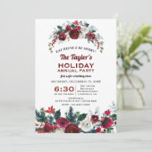 Invitation Fête annuelle de vacances de fleurs de Bourgogne d (Debout devant)