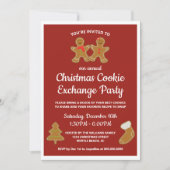 Invitation Fête annuelle d'échange de cookies de Noël (Devant)