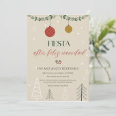 Invitation Fête après Feliz Navidad (Debout devant)