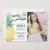 Invitation Fête Aquarelle Comme Un Anniversaire D'Anniversair (Devant)