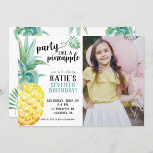 Invitation Fête Aquarelle Comme Un Anniversaire D'Anniversair