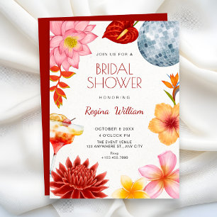 Invitation Fête artistique florale botanique pour enterrement