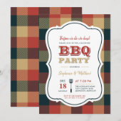 Invitation Fête au barbecue (Devant / Derrière)