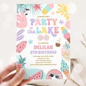 Invitation Fête Au BBQ D'Été Du Lac Fête D'Anniversaire