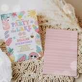 Invitation Fête Au BBQ D'Été Du Lac Fête D'Anniversaire