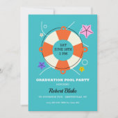 Invitation Fête au bord de la piscine (Devant)