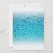 Invitation Fête au bord de la piscine avec photo personnalisé (Dos)