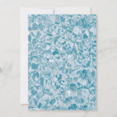 Invitation Fête au bord de la piscine pour adultes avec cockt (Dos)