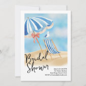 Invitation Fête au bord de la plage (Devant)