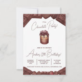Invitation Fête au Chocolat, Anniversaire de la Mort par le C (Devant)